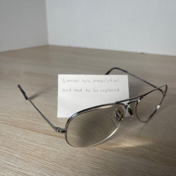 Ray-Ban RB6489 2501 Sunglasses Aviator Frames Only Silver 58-14-140 - Picture 1 of 8